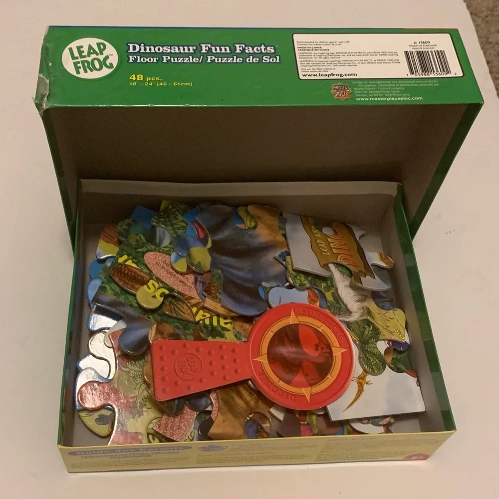 Leapfrog floor puzzle-dinosaur fun‎ facts